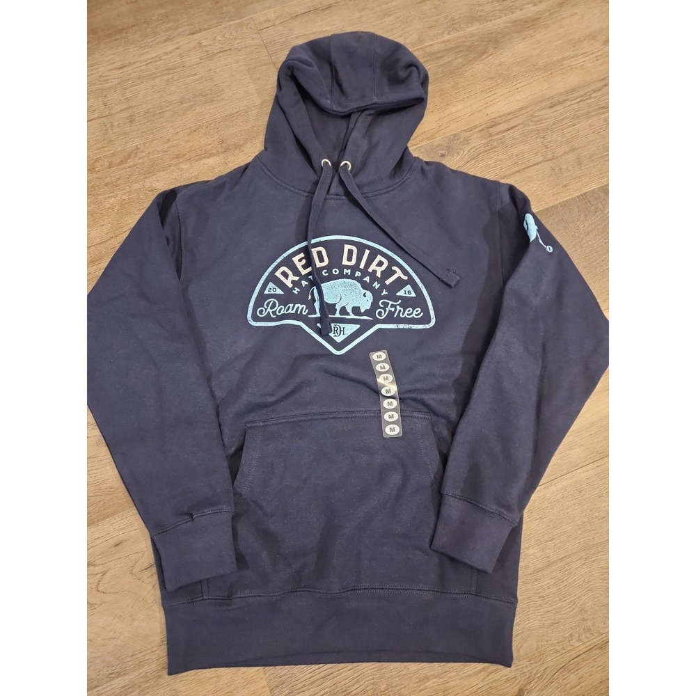 NEW Red Dirt Hat Company Navy Hoodie Men's Medium NWT Western